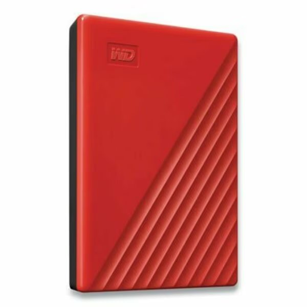 My Passport External Hard Drive, 2 Tb, Usb 3.2, Red, Western Digital Tech., Mfr#: BYVG0020BRD